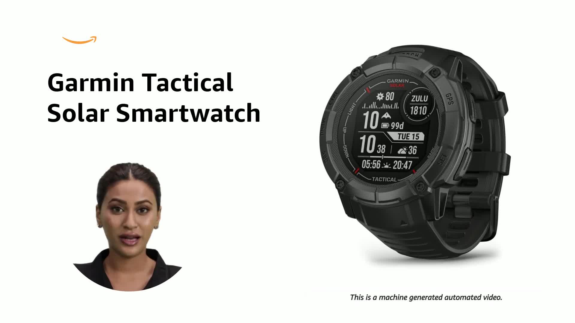 Garmin Instinct 2X, Solar - Tactical Edition, Rugged Hybrid
